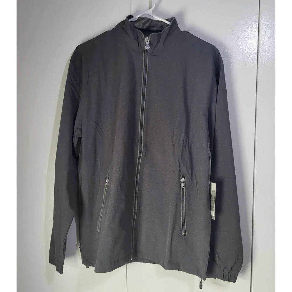 Linksoul Men's Small Black Morris Full-Zip Windbreaker Golf LS524 Athleisure - Picture 2 of 9